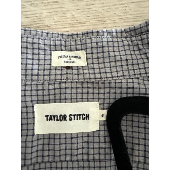 Taylor Stitch Jack Shirt Medium Gray Check Cotton Button Down - Picture 2 of 9